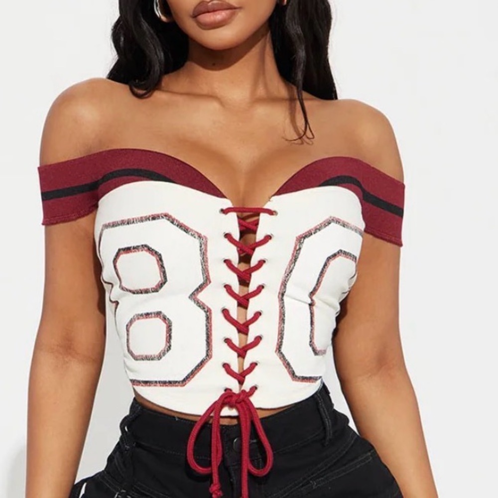 Stylish Lace-Up Top Football